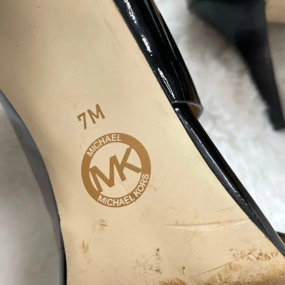 Michael Kors Rochelle Women's Open Toe Sandal Heels Sz 7 - Picture 6 of 6